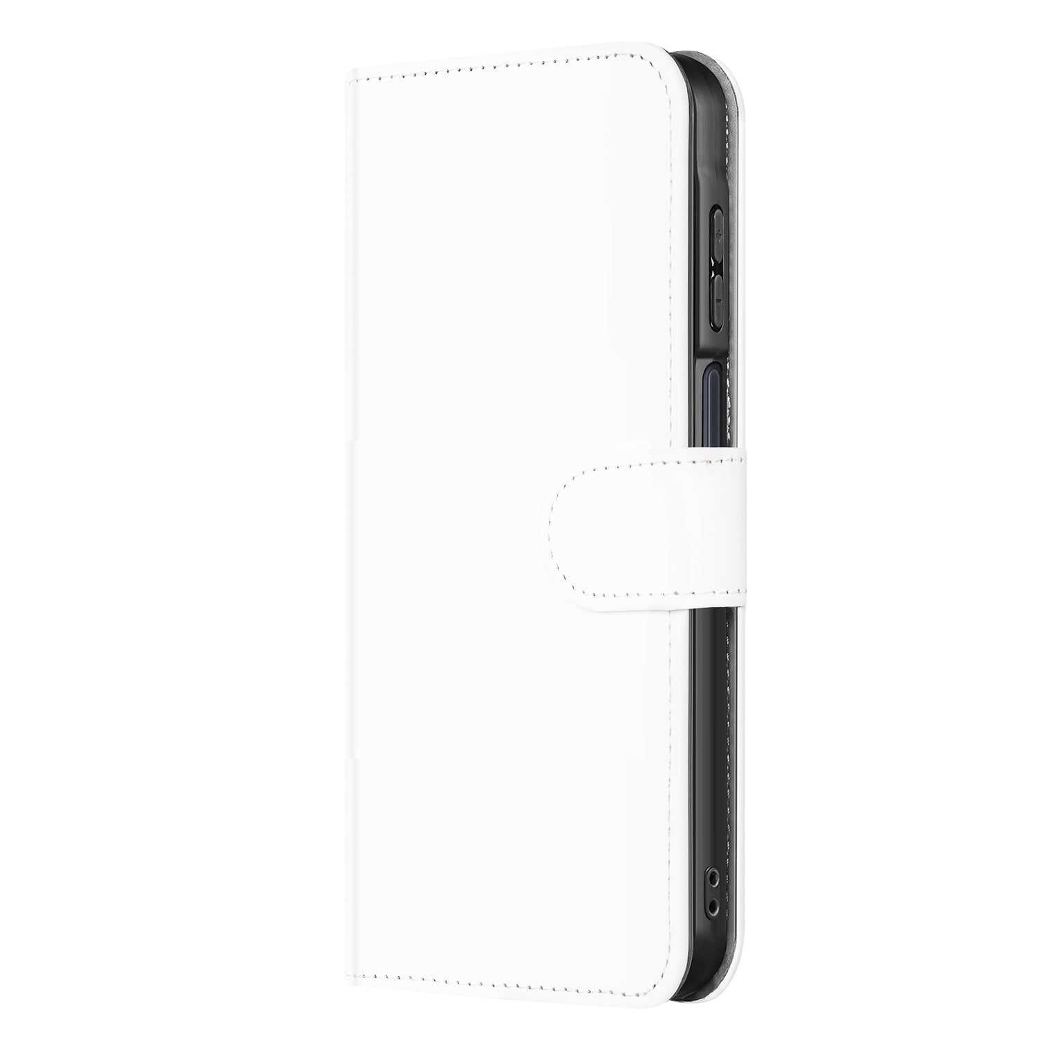 Samsung Galaxy A16 4G/5G Book Case Telefoonhoesje Wit Pasjeshouder zijkant