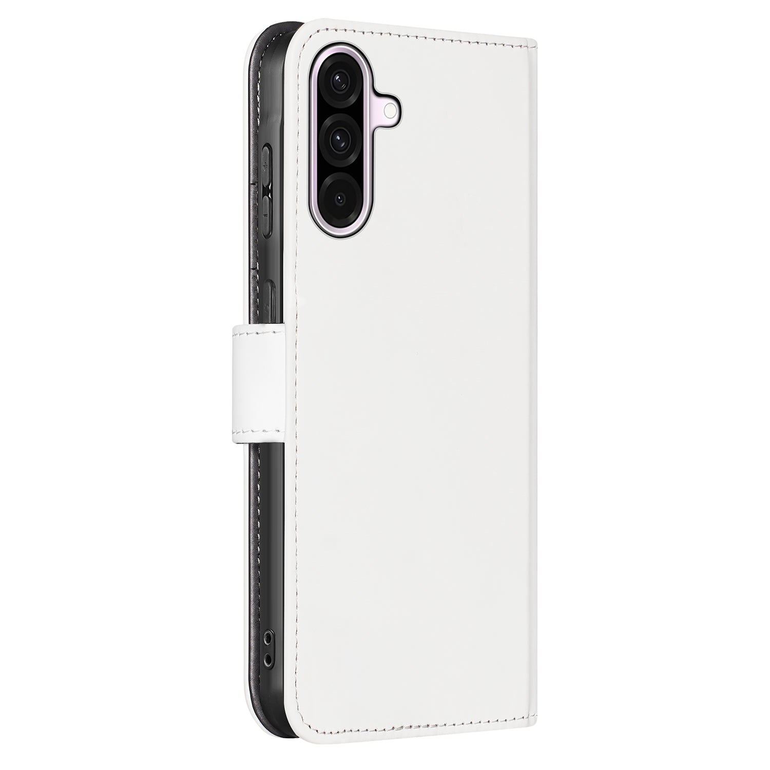 Samsung Galaxy A56 Book Case Telefoonhoesje Wit Pasjeshouder Zijkant