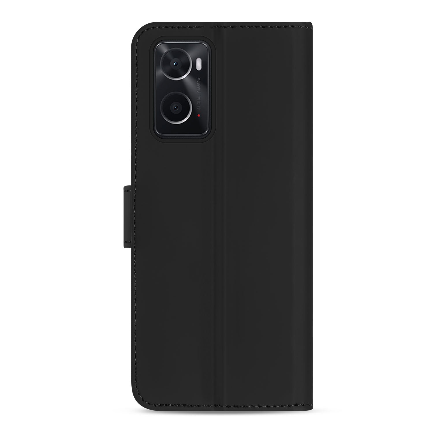 Book Case Telefoonhoesje voor de OPPO A96 | A76 Zwart met Pasjeshouder