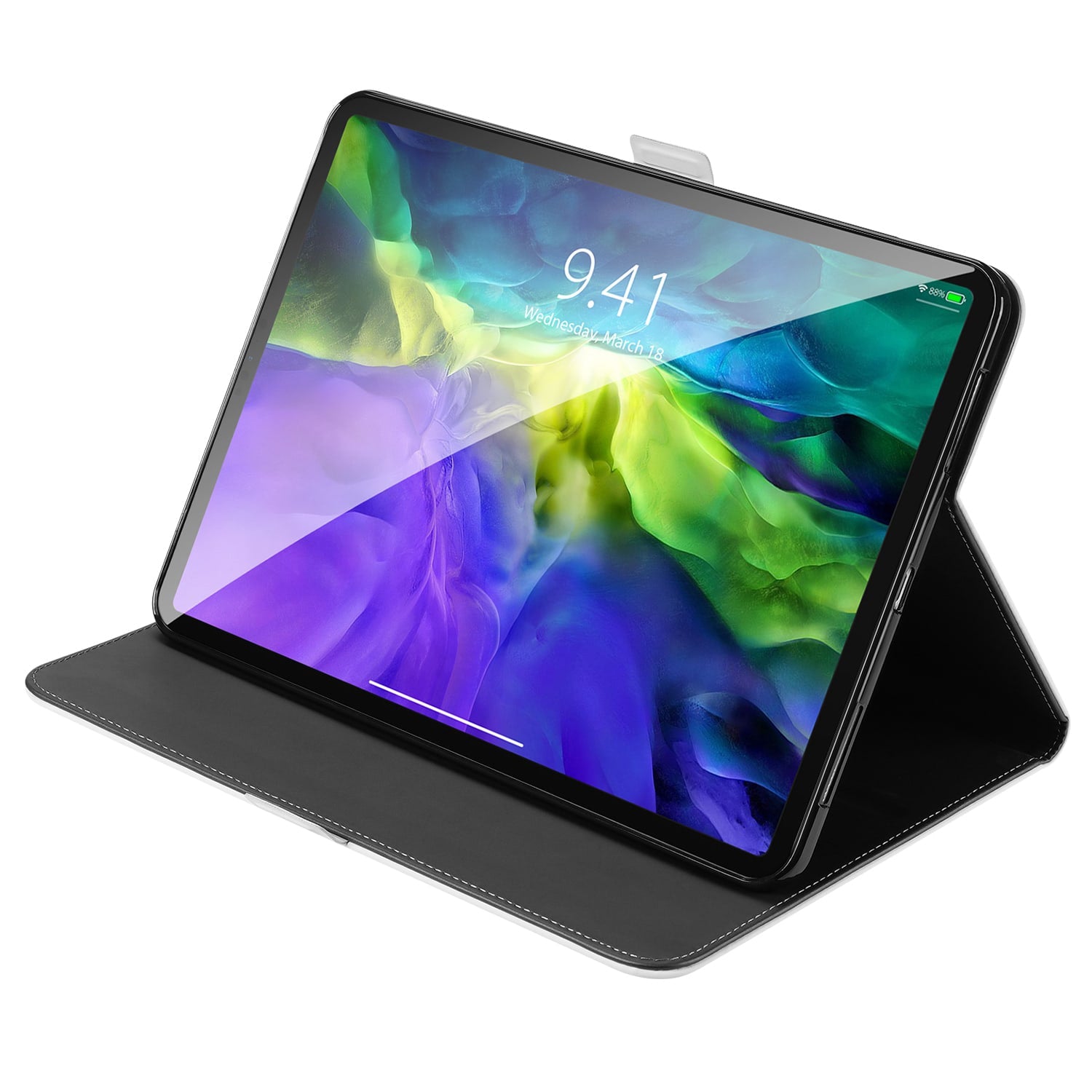 Book Case iPad Pro 11 2020/2021/2022 Hoes Wit met Standaardfunctie