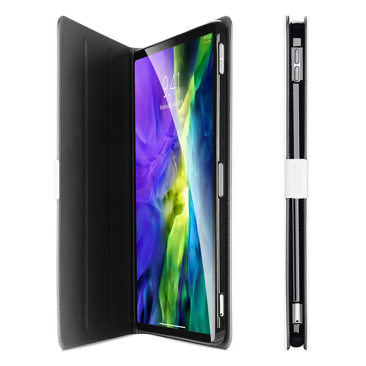 Book Case iPad Pro 11 2020/2021/2022 Hoes Wit met Standaardfunctie