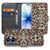 Book Case iPhone 17 Leopard Pasjeshouder Magnetisch designnaam vooraanzicht