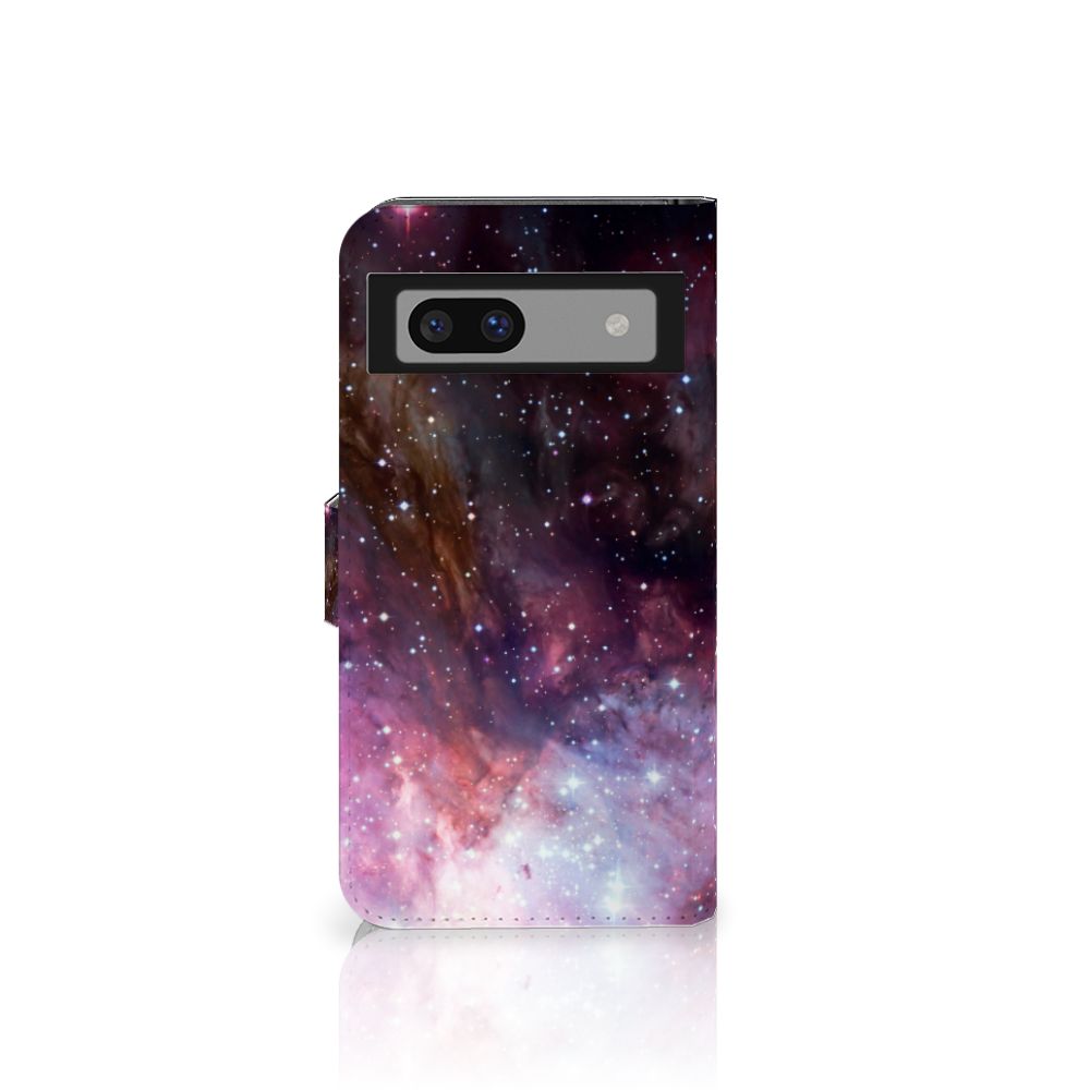 Book Case voor Google Pixel 8A Galaxy heelal design voorkant