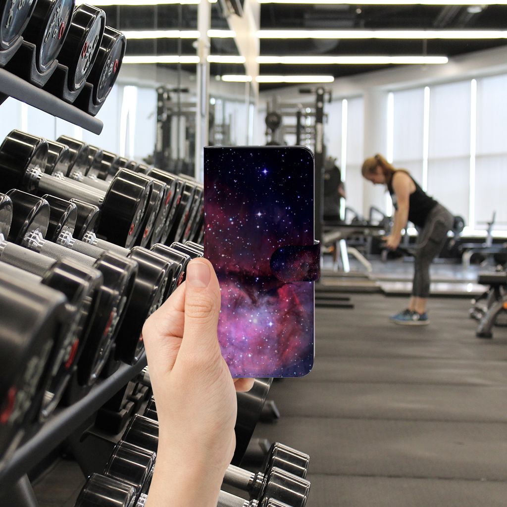 Book Case voor Motorola Edge 40 Pro Galaxy met heelal design, perfect cadeau voor sterrenliefhebbers 🌌.