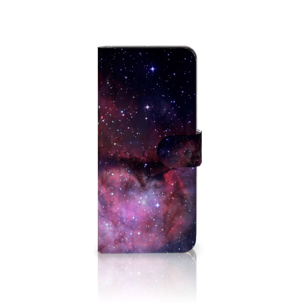 Book Case voor Motorola Edge 40 Pro Galaxy met een prachtig heelal design en handige sluitlipje 🌌, biedt bescherming en stijl.