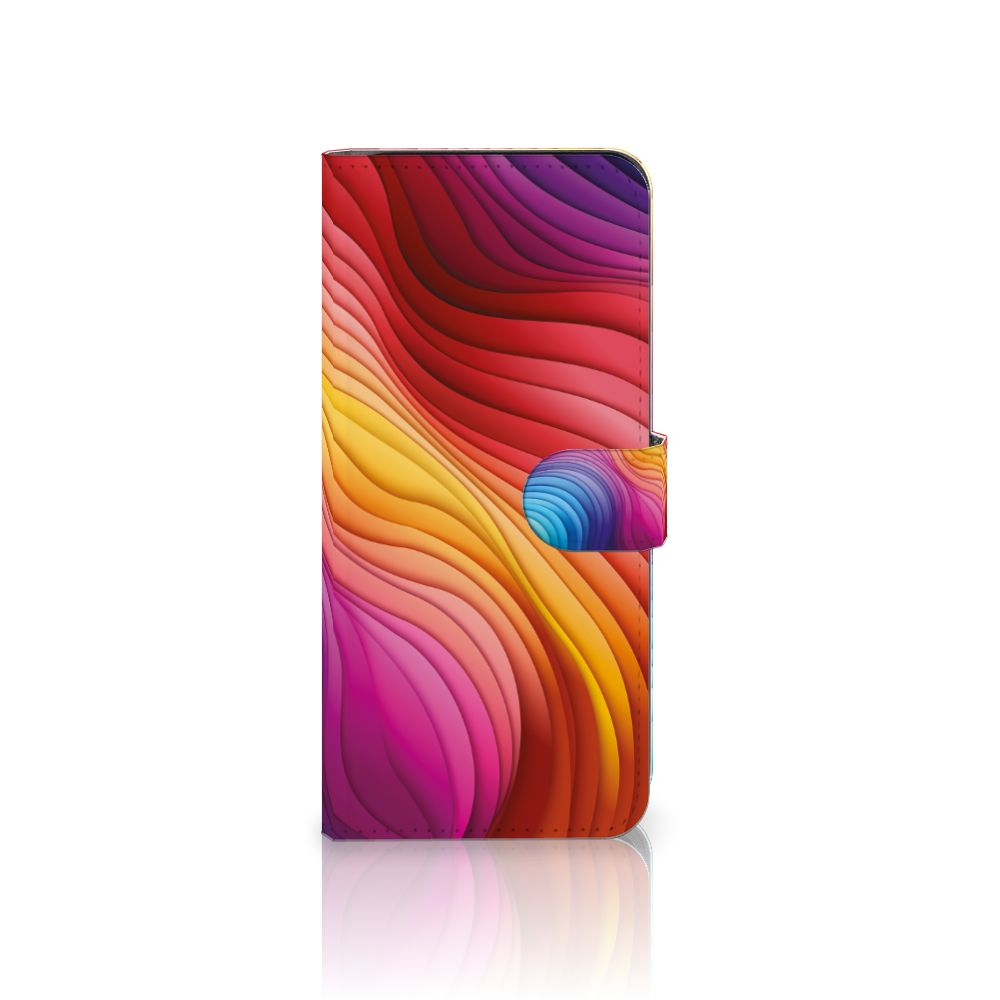 Nokia G42 Book Case Regenboog design kleurrijk aanzicht