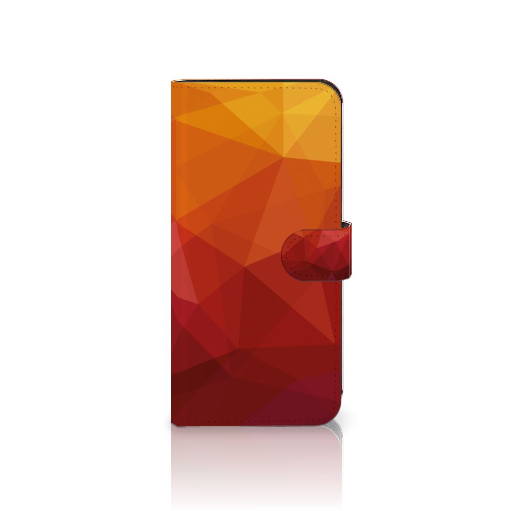 Nokia XR21 Book Case Polygon Red design abstract kleuren