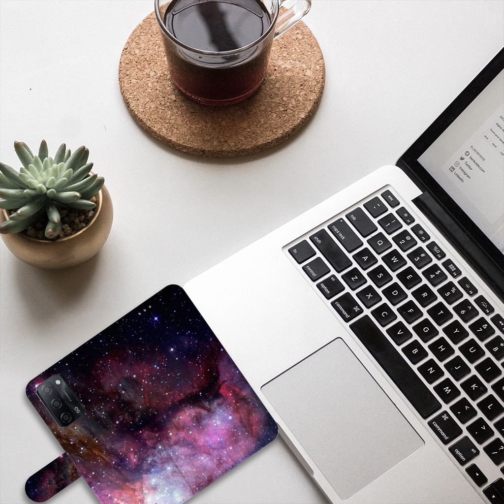 Book Case voor OPPO A16/A16s/A54s Galaxy