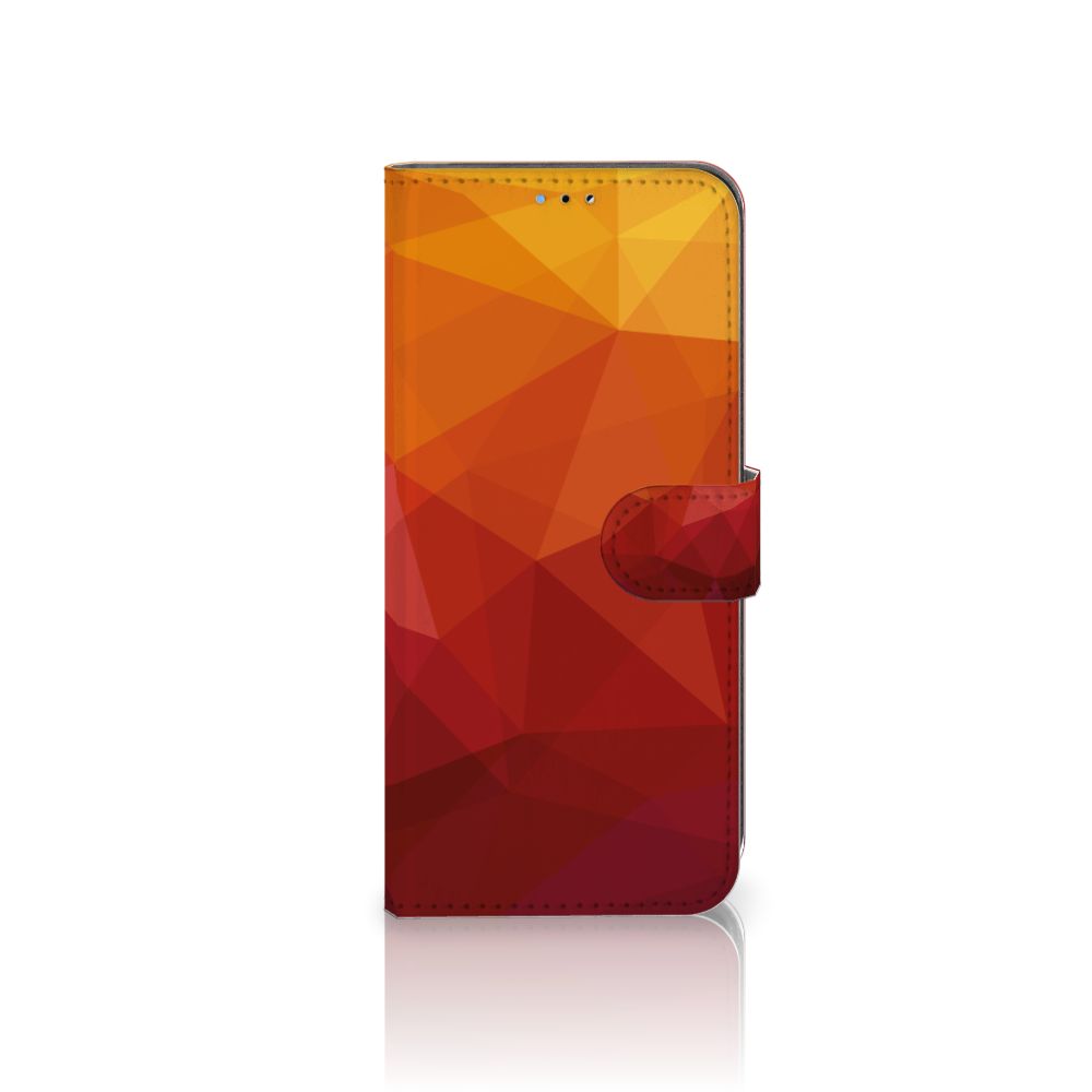 Book Case voor OPPO A16/A16s/A54s Polygon Red