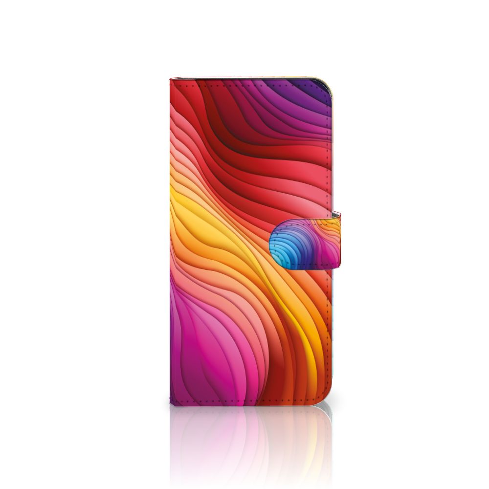 Book Case voor OnePlus 11 Regenboog met vrolijk design, perfect als cadeau voor gebruiksgemak en bescherming.
