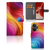 OnePlus Nord 3 Book Case voor OnePlus Nord 3 Regenboog design kleurrijke golfachtige patronen aanzicht