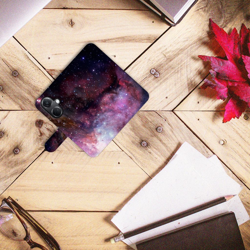 OnePlus Nord CE 3 Book Case Galaxy design hoesje aanzicht