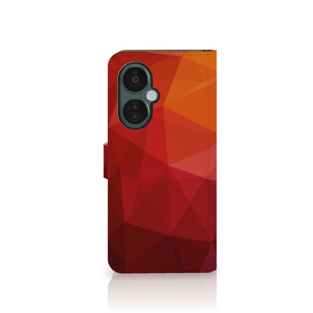 OnePlus Nord CE 3 Lite Book Case Polygon Red voorkant