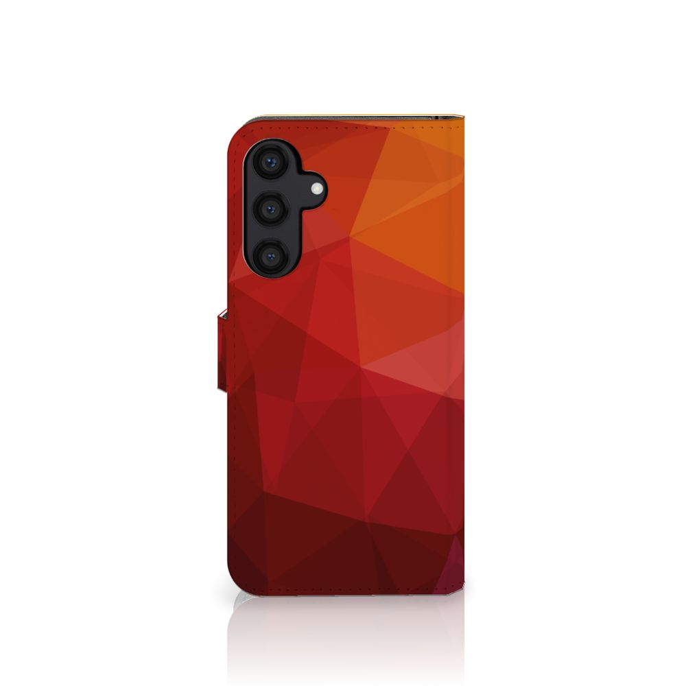 Book Case voor Samsung Galaxy A15 Polygon Red