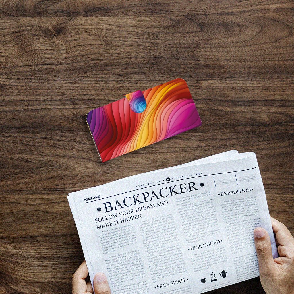 Book Case voor Samsung Galaxy A15 Regenboog