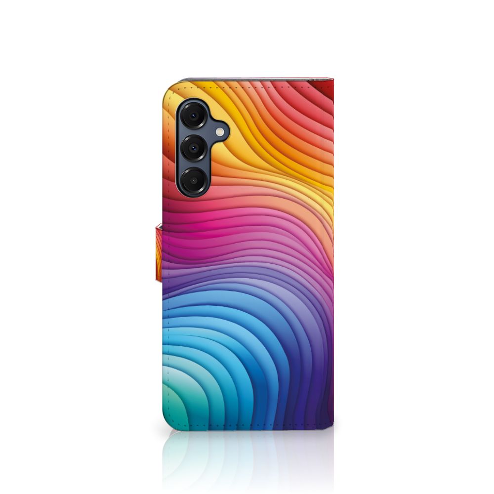Samsung Galaxy A16 4G/5G Book Case Regenboog aanzicht
