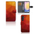 Samsung Galaxy A25 Book Case voor Samsung Galaxy A25 Polygon Red voorkant binnenkant achterkant