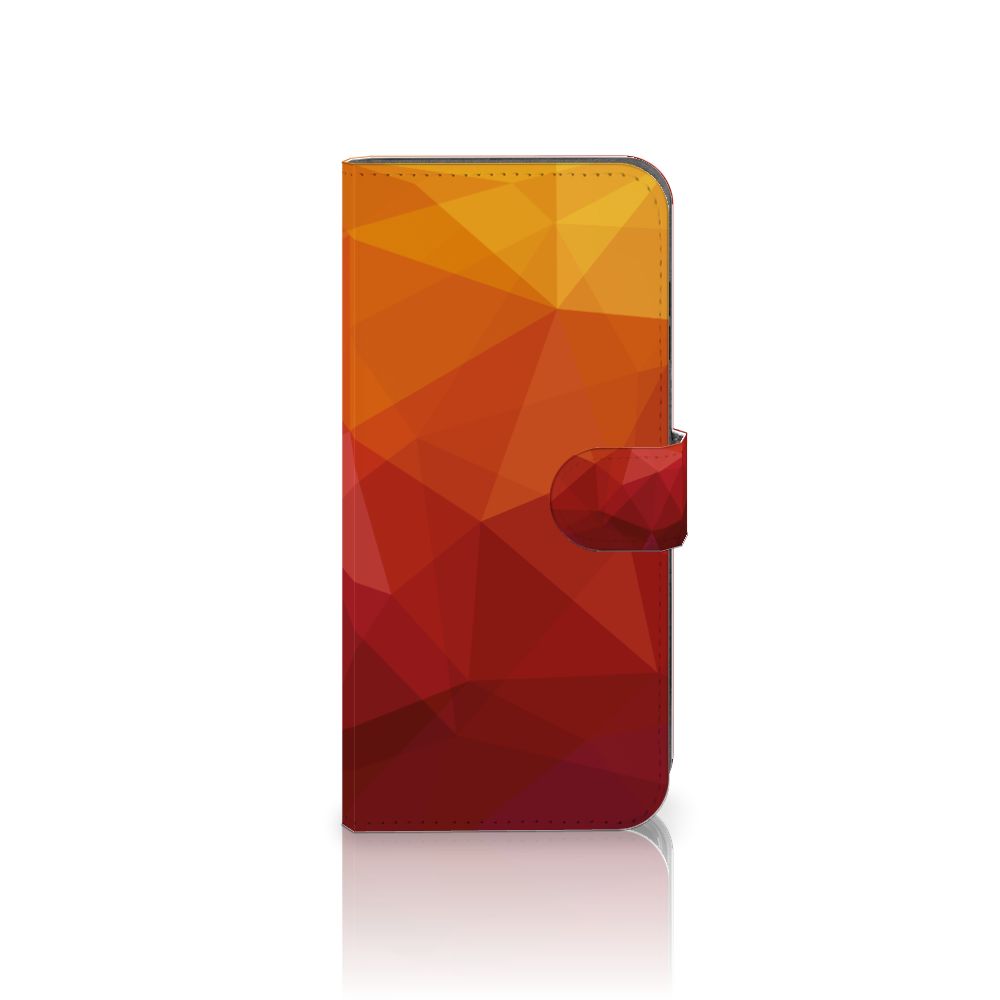 Samsung Galaxy A25 Book Case Polygon Red voorkant