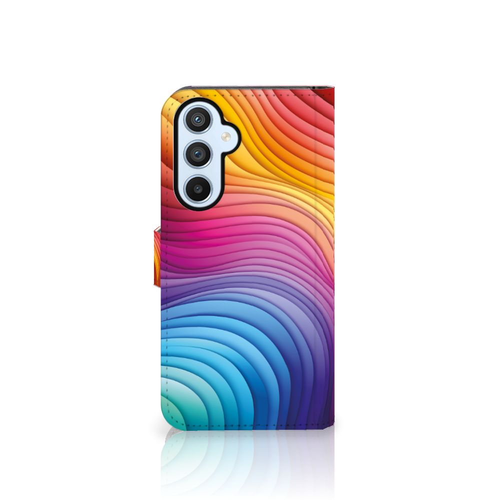 Book Case voor Samsung Galaxy A54 5G Regenboog
