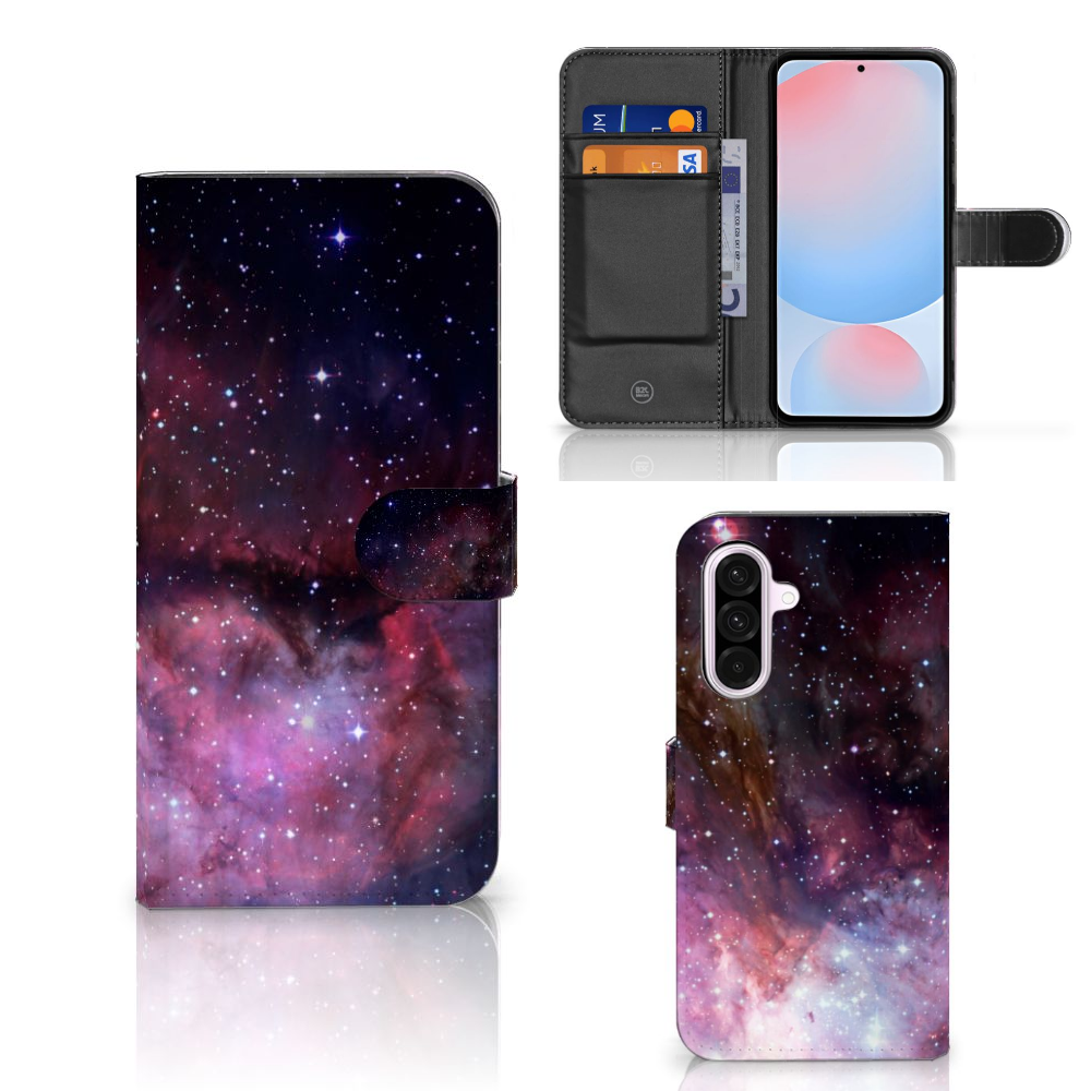 Samsung Galaxy A56 Galaxy Book Case heelal design aanzicht