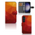 Book Case voor Samsung Galaxy S24 Polygon Red met abstracte vormen en handige pasjeshouder, biedt bescherming en stijl 🌟
