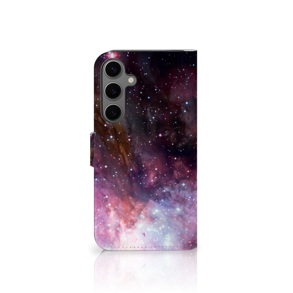 Samsung Galaxy S25 Plus Galaxy Book Case heelal design achterkant