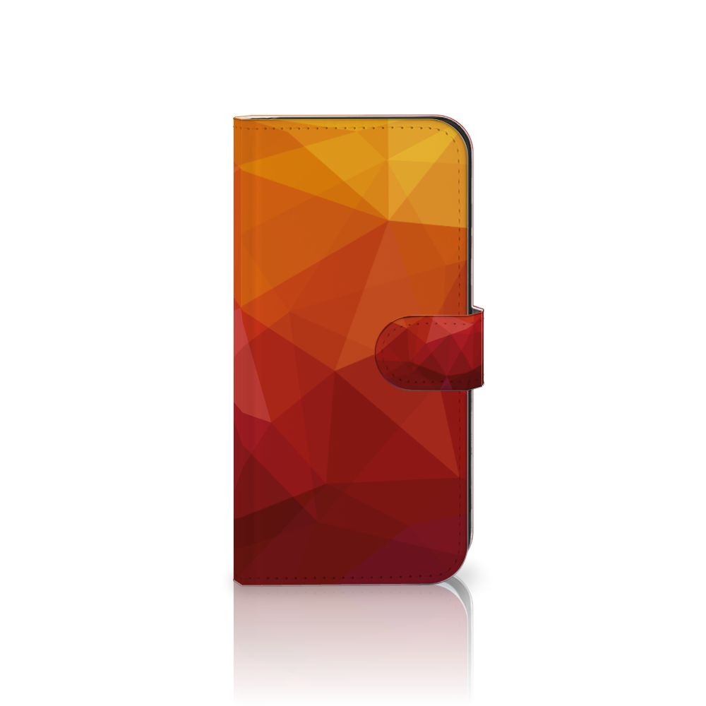 Samsung Galaxy S25 Plus Book Case Polygon Red voorzijde
