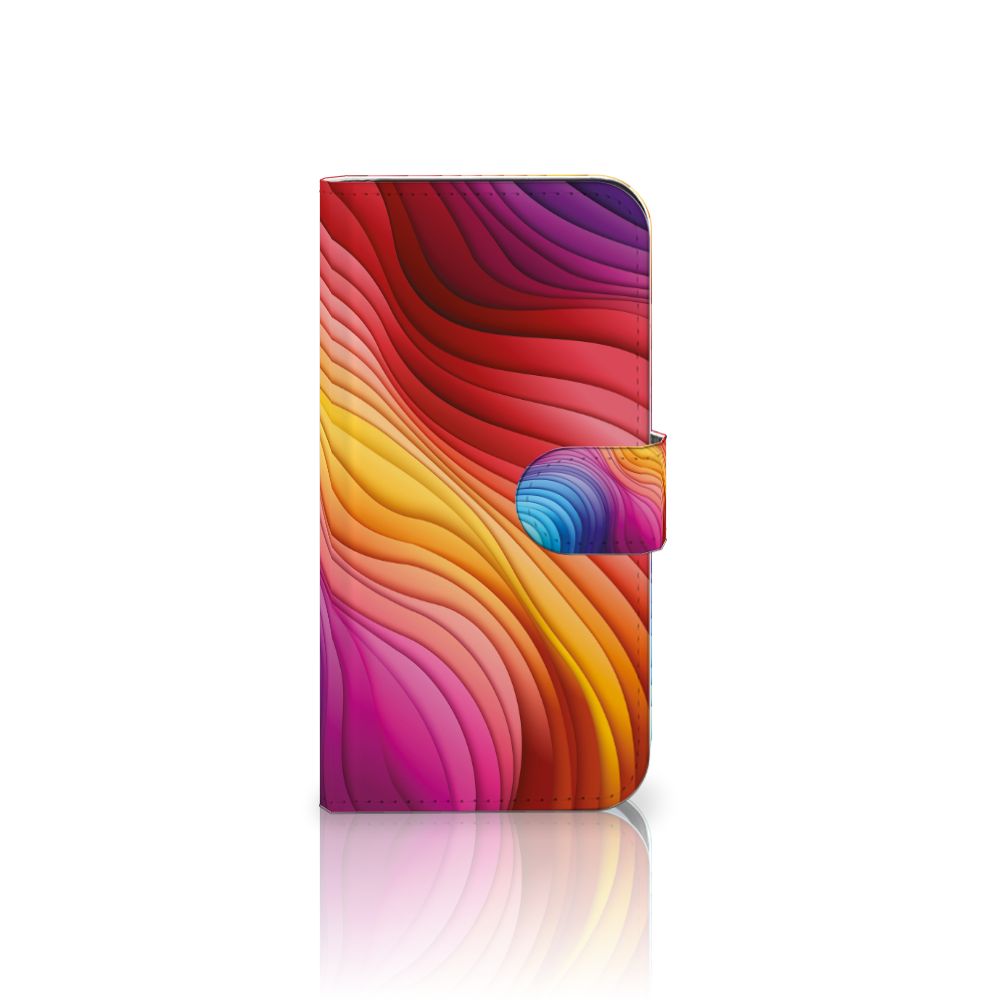 Samsung Galaxy S25 Book Case Regenboog voorkant