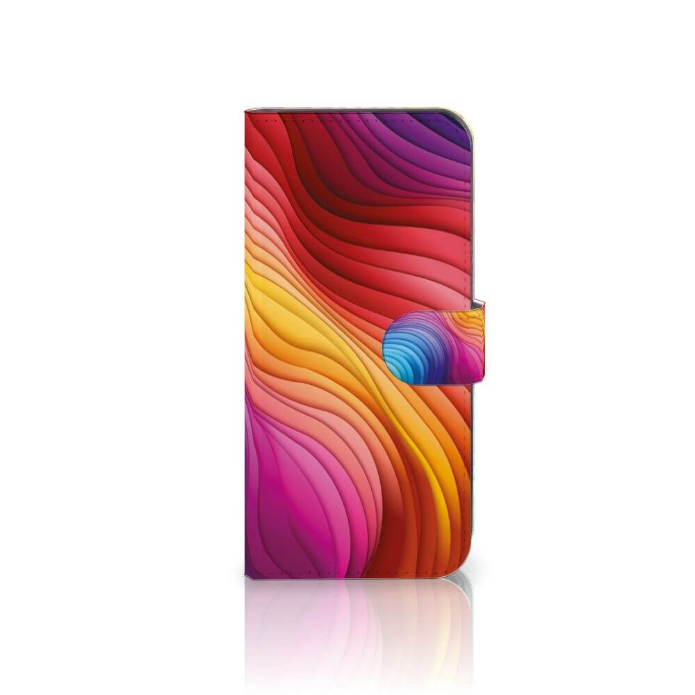 Sony Xperia 10 V Book Case Regenboog design helder kleurrijk