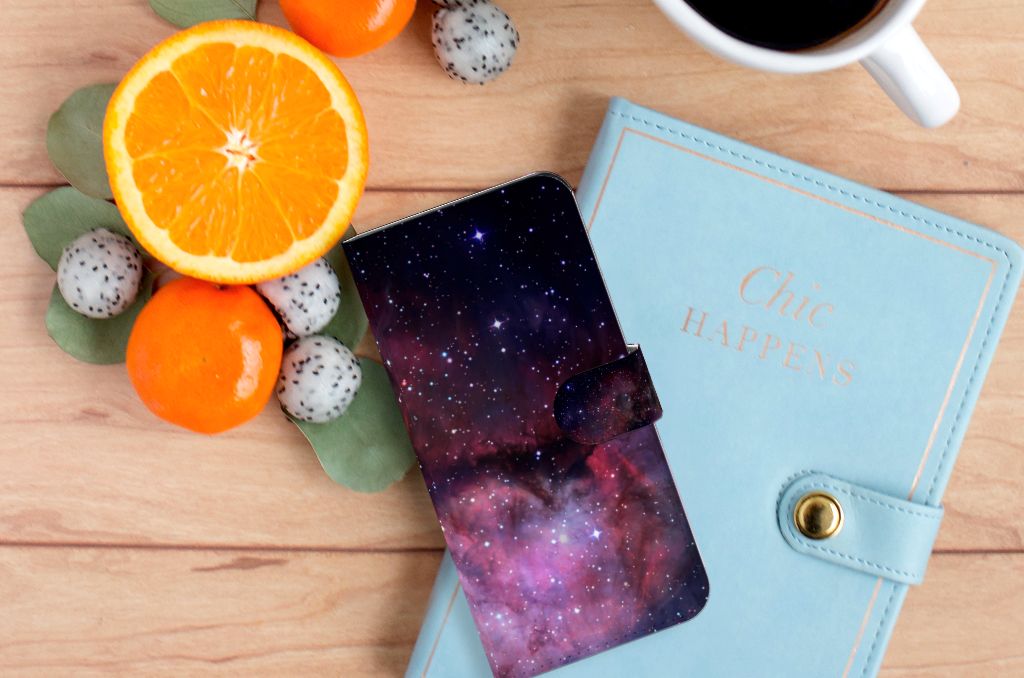 Xiaomi 13 Pro Book Case voor Xiaomi 13 Pro Galaxy ruimte design bovenaanzicht