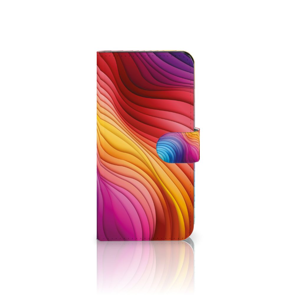 Xiaomi 13 Book Case Regenboog design kleurrijk aanzicht