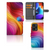 Xiaomi Redmi Note 12 Pro Plus Book Case Regenboog voorkant zijkant binnenkant