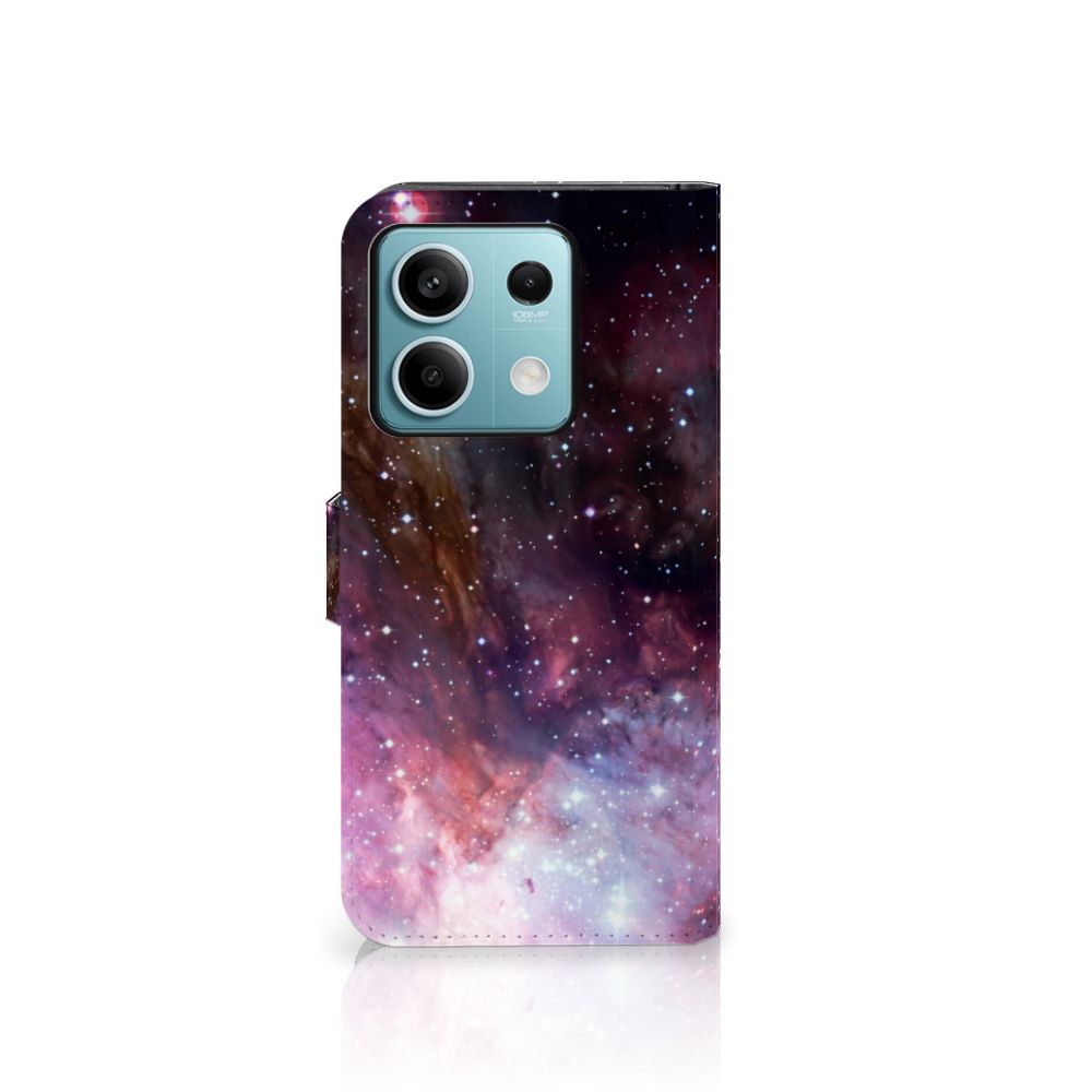 Xiaomi Redmi Note 13 5G Book Case voor Xiaomi Redmi Note 13 5G Galaxy design heelal aanzicht