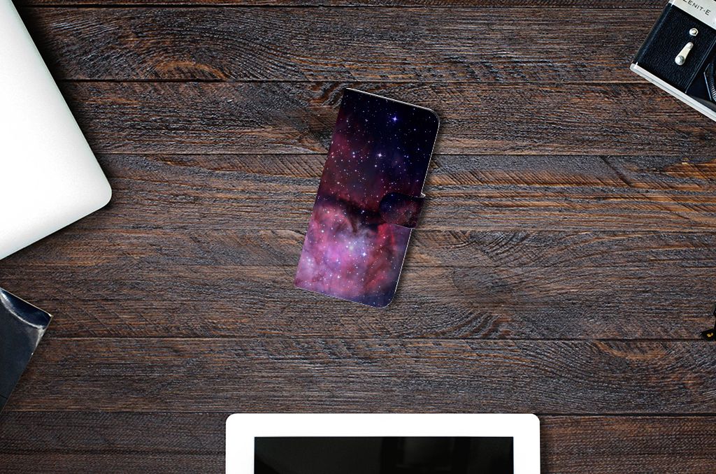 Xiaomi Redmi Note 13 Pro Plus Book Case Galaxy design aanzicht