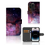 Book Case voor iPhone 15 Pro Galaxy heelal design voorkant achterkant binnenkant