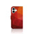 Apple iPhone 16 Book Case voor iPhone 16 Polygon Red abstract design voorkant