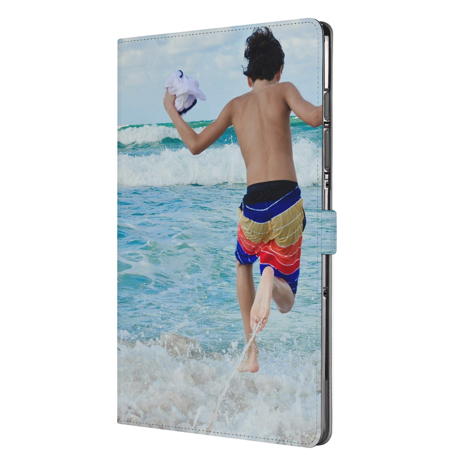 Samsung Galaxy Tab S10 FE / S9 FE Book Cover Hoesje met Standaard voor Samsung Galaxy Tab S10 FE / S9 FE – Eigen Ontwerp aanzicht