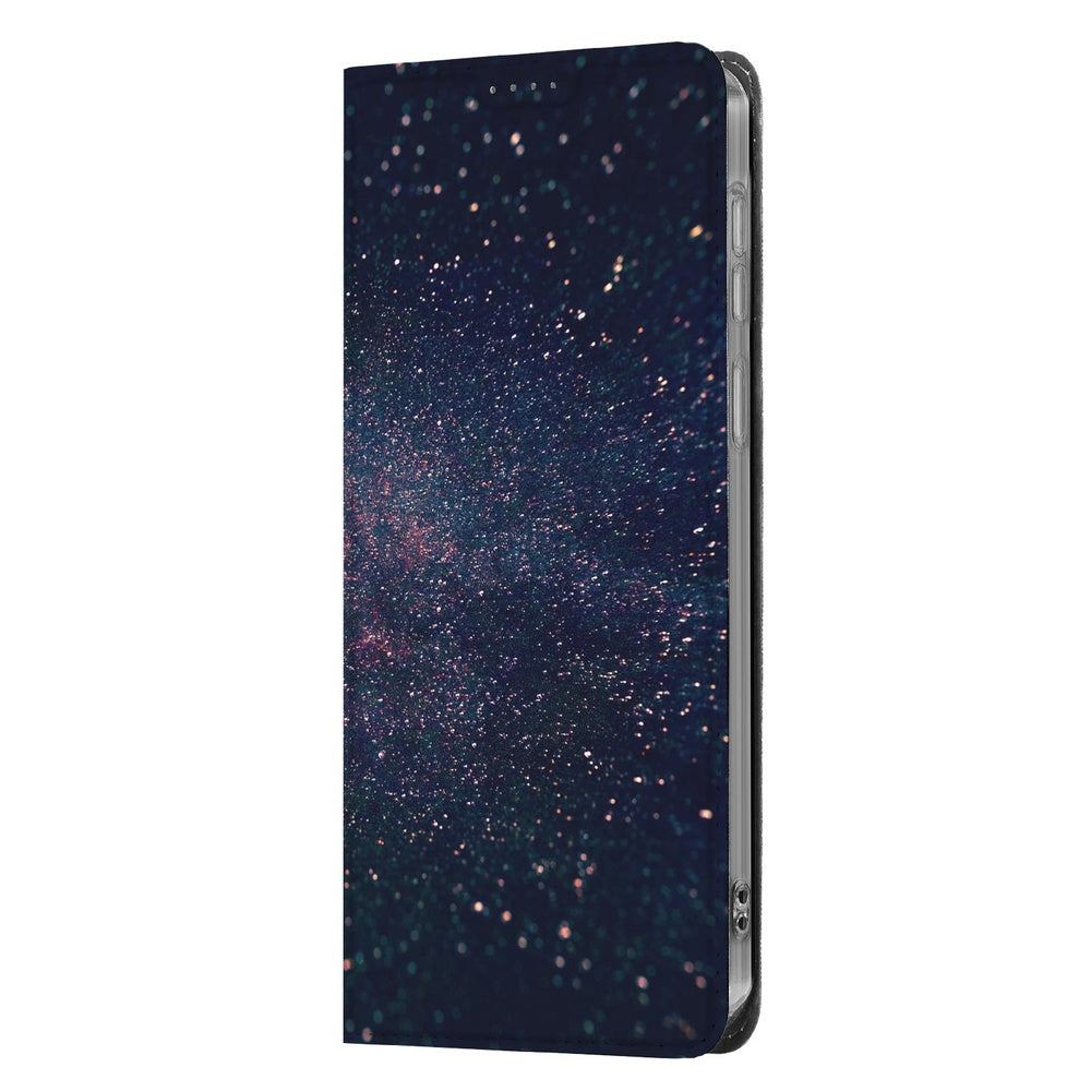 Samsung Galaxy S26 Ultra Book Cover Samsung Galaxy S26 Ultra Stars sterrenprint zijaanzicht.