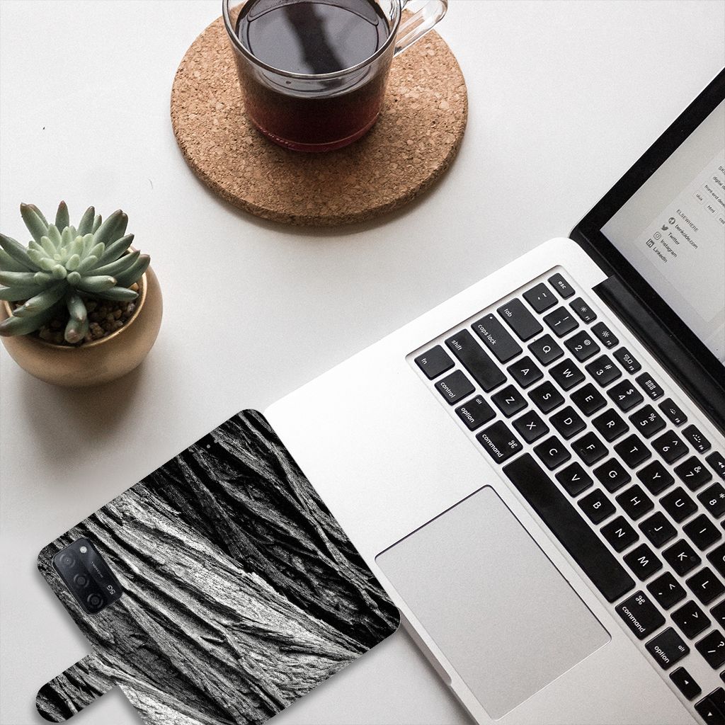 Book Style Case OPPO A16/A16s/A54s Boomschors Grijs