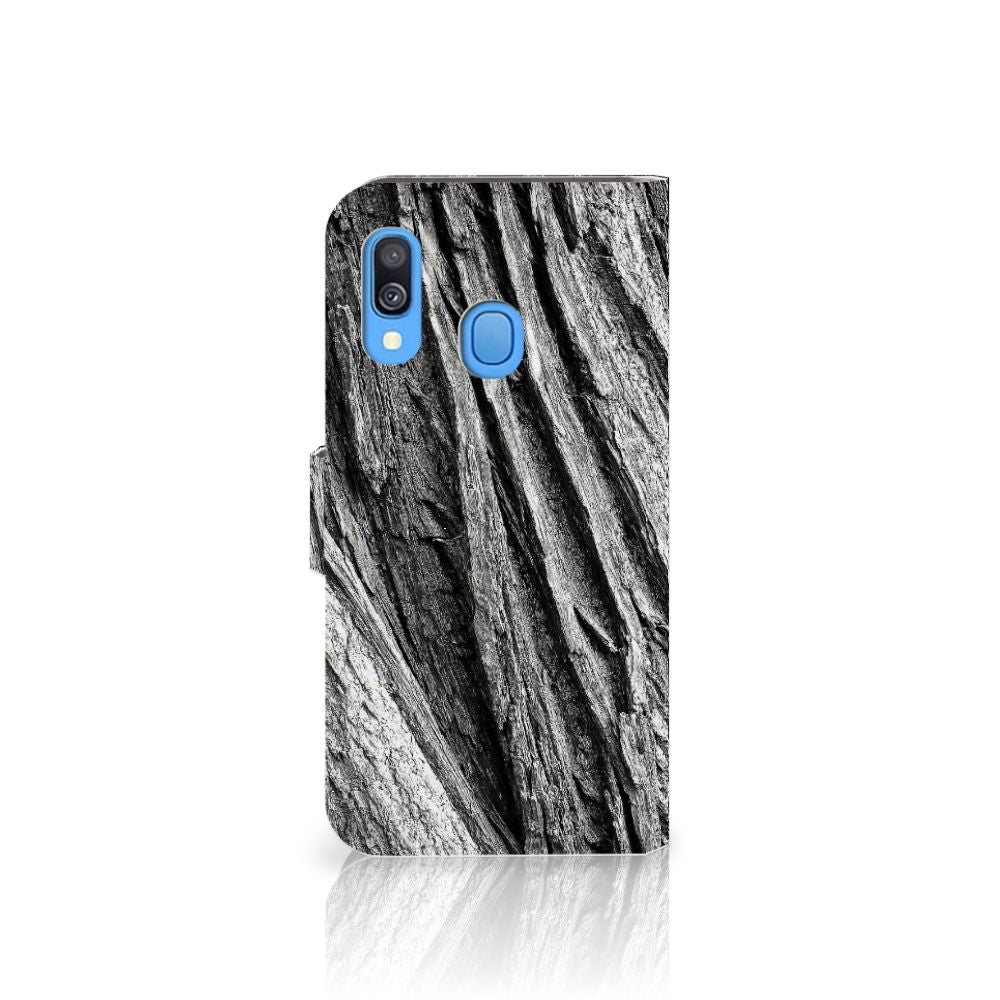Book Style Case Samsung Galaxy A40 Boomschors Grijs