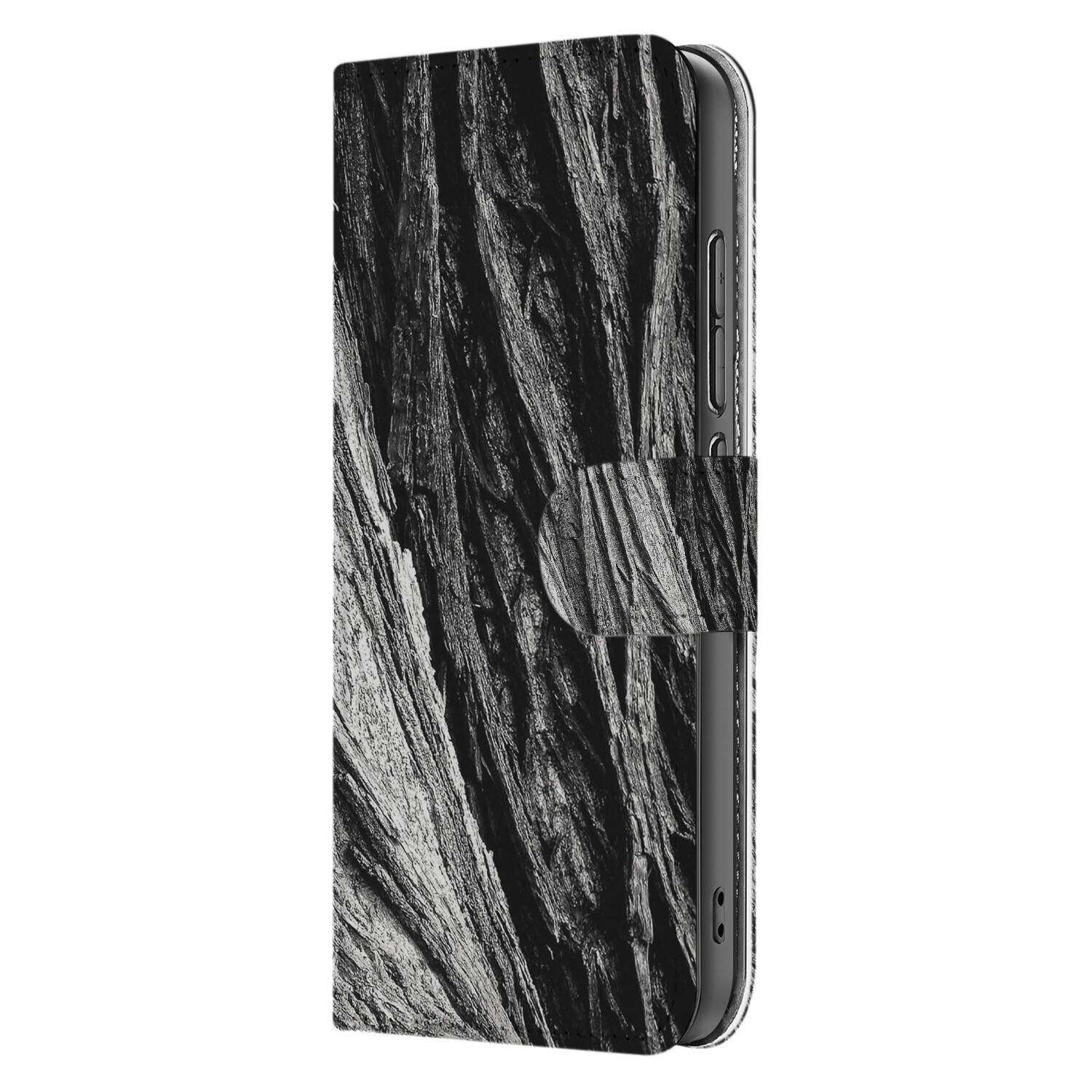 Xiaomi 15 Book Style Case Boomschors Grijs zijkant