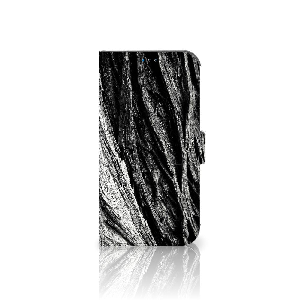 iPhone 14 Pro Max Book Style Case Boomschors Grijs voorkant