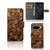 Google Pixel 8 Pro Book Style Case voor Google Pixel 8 Pro Wooden Cubes voor en achterkant