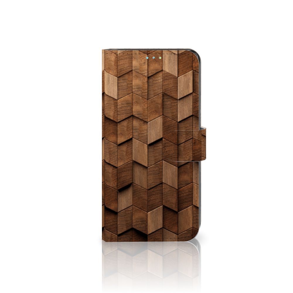Book Style Case voor Samsung Galaxy A52 Wooden Cubes