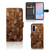 Samsung Galaxy A56 Book Style Case Wooden Cubes voorkant zijkant binnenkant