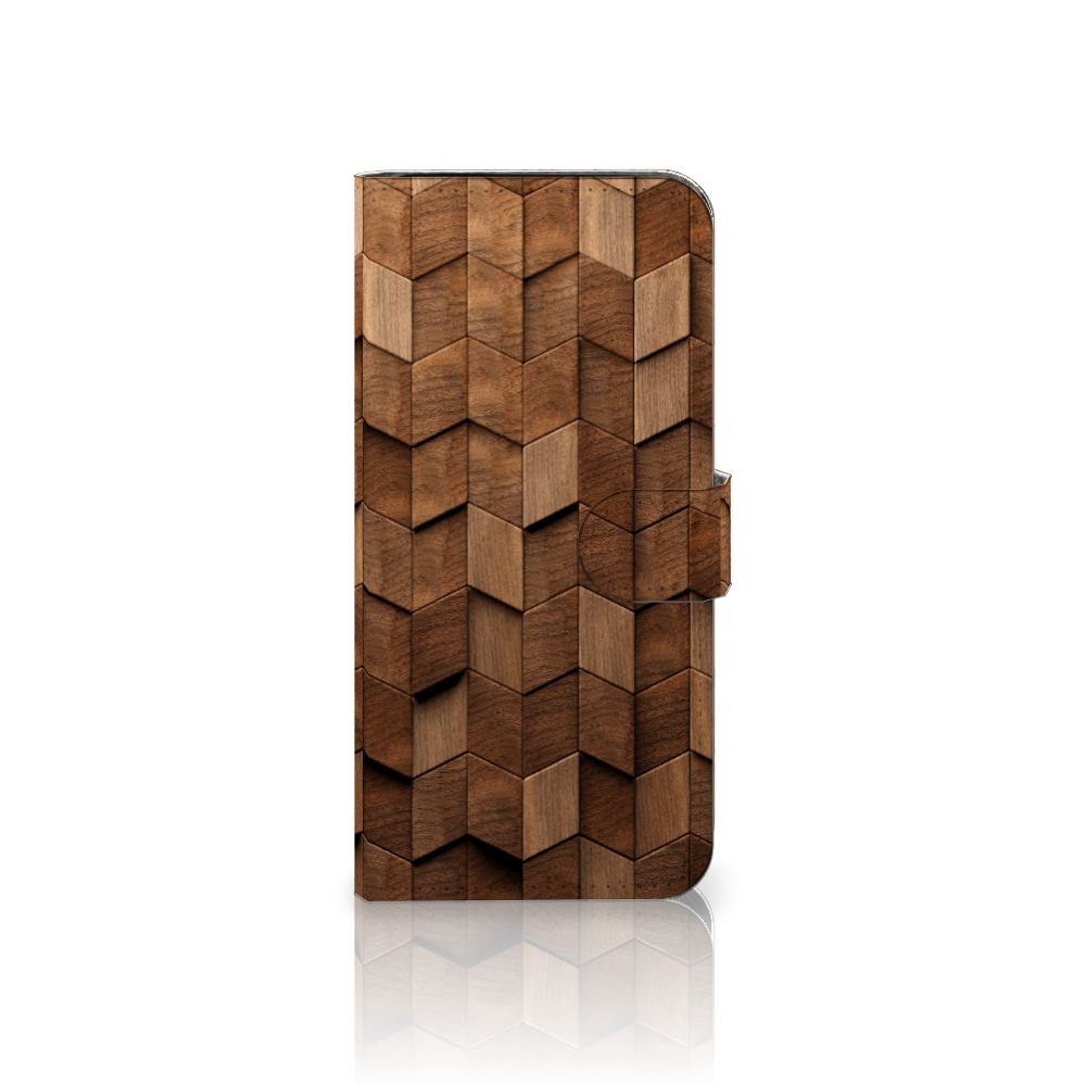 Samsung Galaxy S24 FE Book Style Case Wooden Cubes front