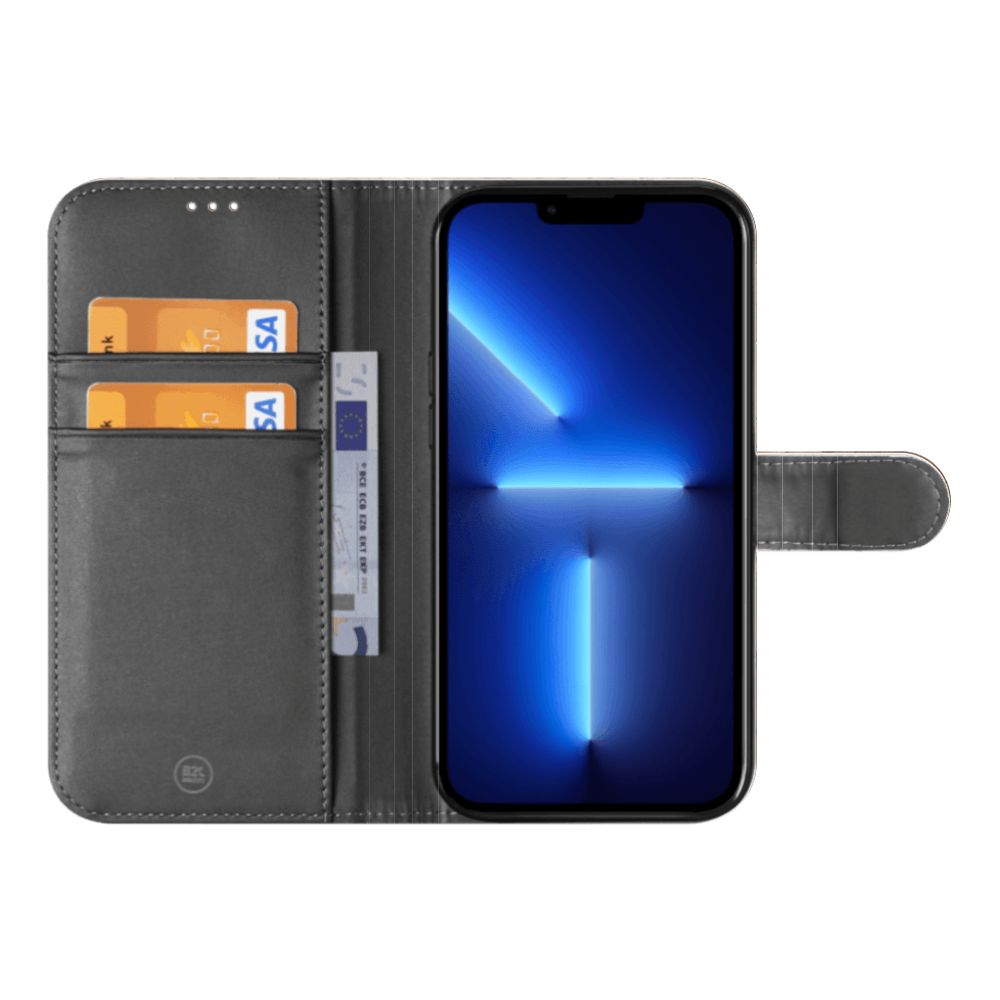 Book Style Case voor iPhone 13 Pro Max Wooden Cubes met een stijlvolle en praktische opbergfunctie.