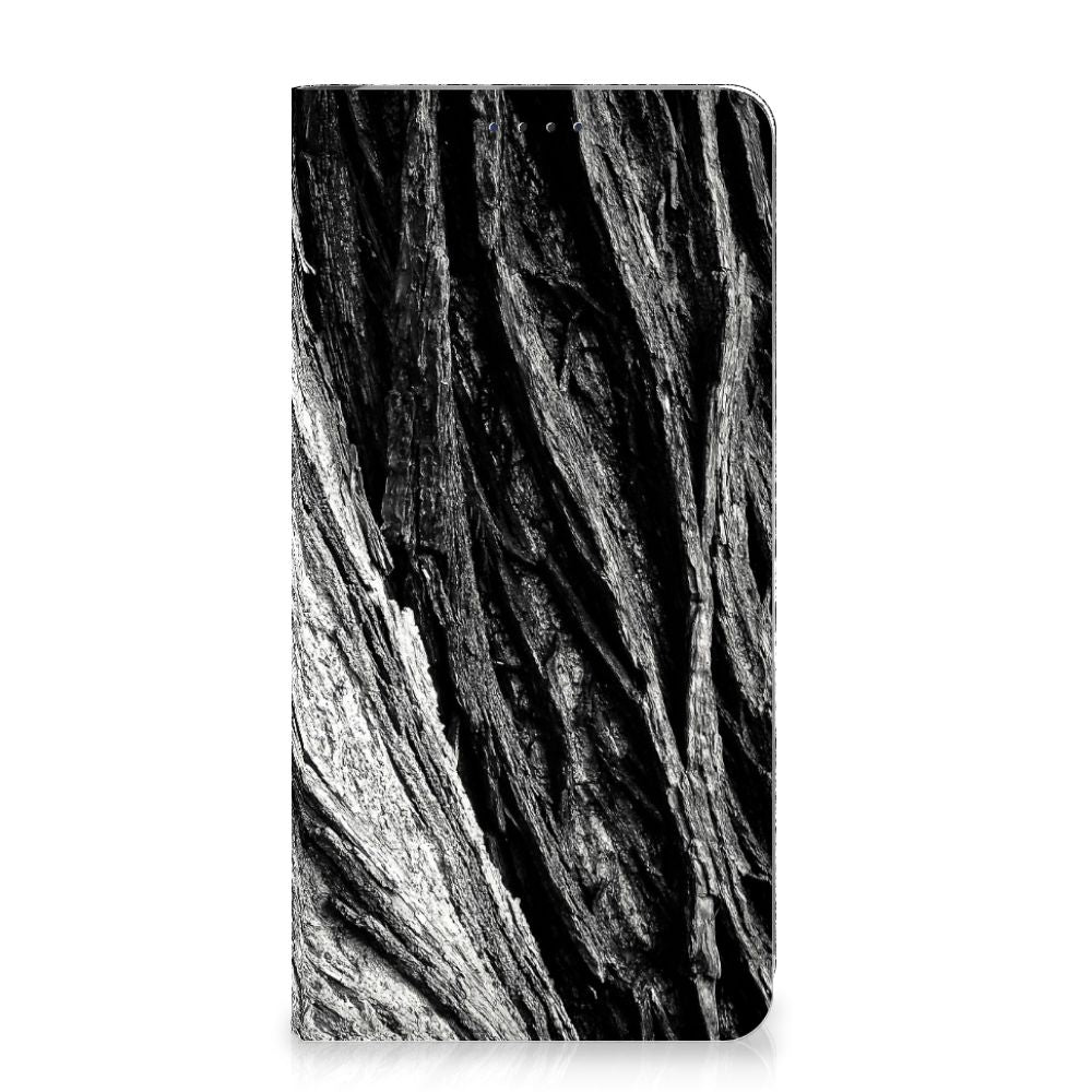 Samsung Galaxy A20e Book Wallet Case Boomschors Grijs voorzijde