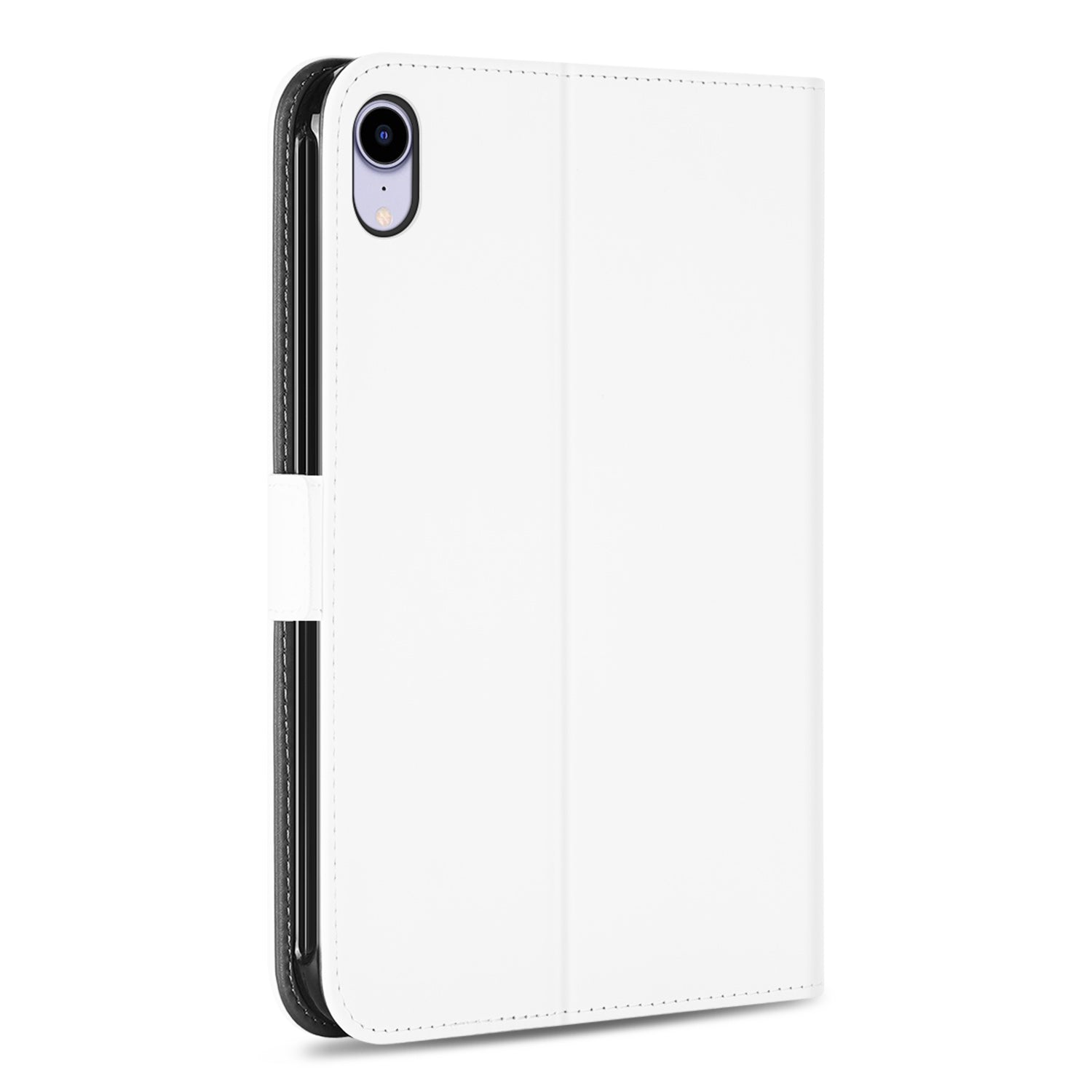 Bookcase Apple iPad Mini 6 (2021)  Hoesje Wit met Standaardfunctie