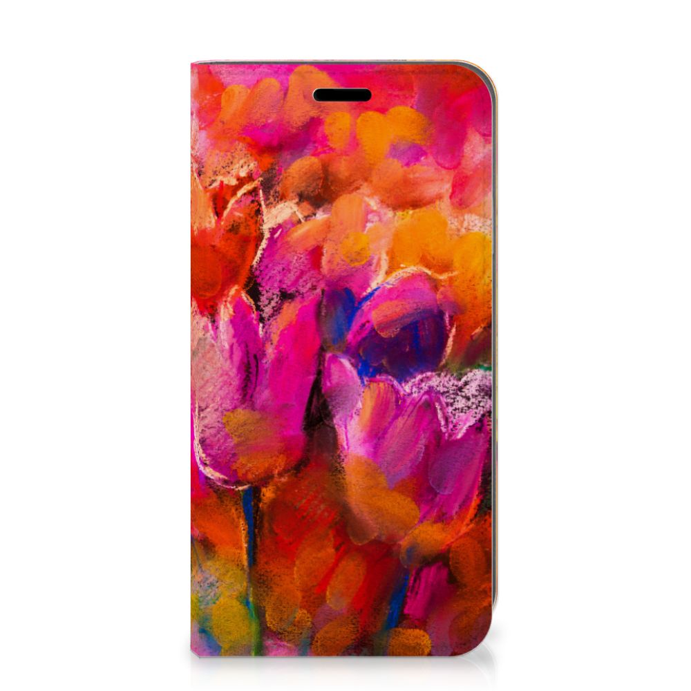 Bookcase Apple iPhone Xr Tulips met kleurrijk tulpenontwerp 🌷.